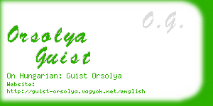 orsolya guist business card